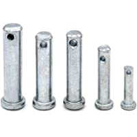 Perno de seguridad galvanizado 6 mm x 20 mm [10 unidades] HEAVYTOOL® Perno de pasador- pasador de seguridad galvanizado